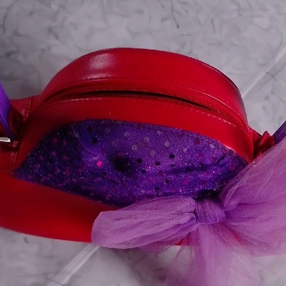 Red Hat Society Red & Purple Sequin Hat Shaped Purse - Picture 5 of 6